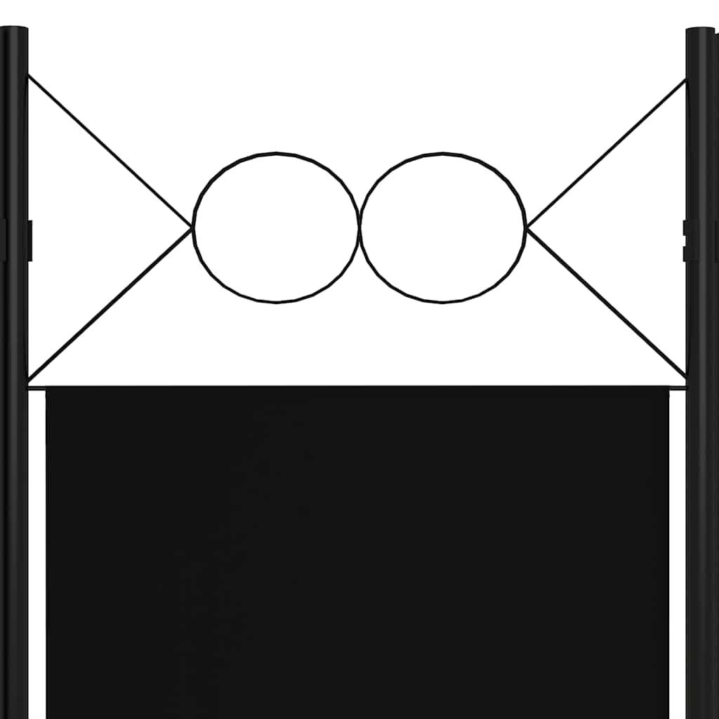 Biombo divisor de 3 paneles gris antracita 150x180 cm