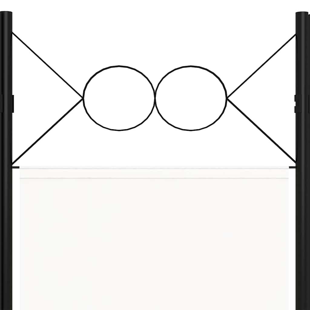 Biombo divisor de 5 paneles gris antracita 250x180 cm
