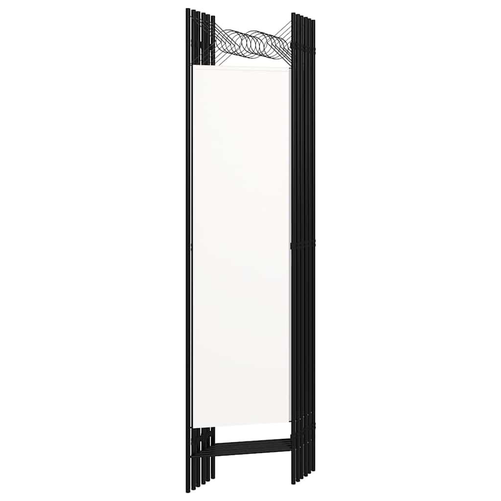 Biombo divisor de 6 paneles gris antracita 240x180 cm