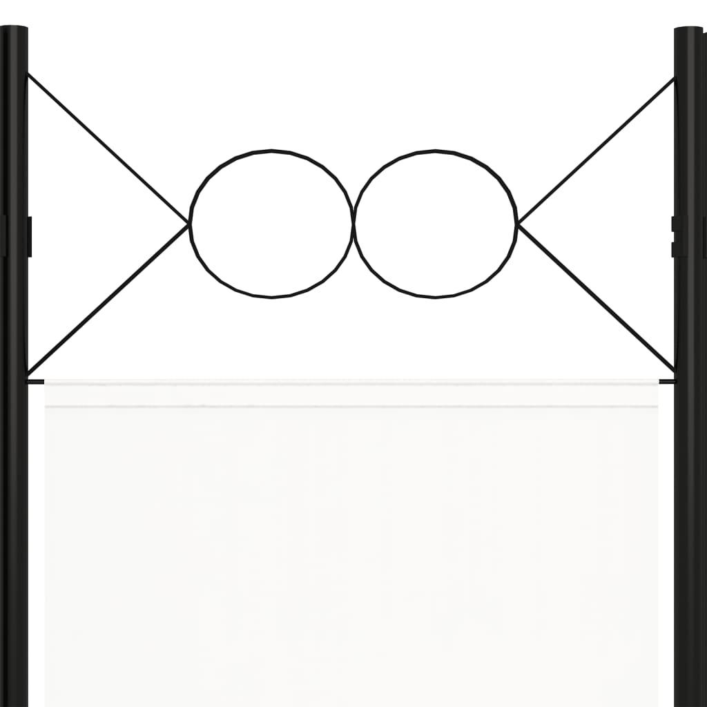 Biombo divisor de 6 paneles gris antracita 240x180 cm