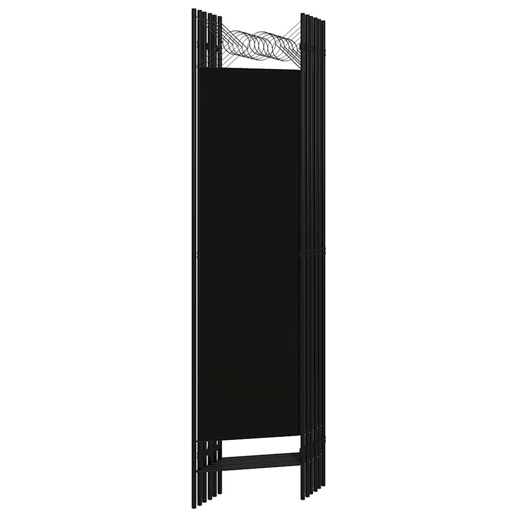 Biombo divisor de 6 paneles gris antracita 240x180 cm