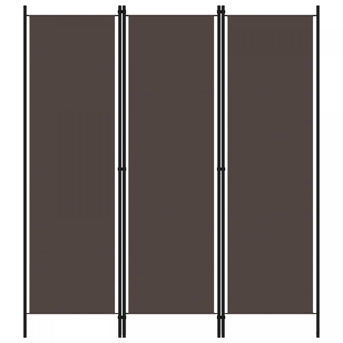 Biombo divisor de 3 paneles gris antracita 150x180 cm