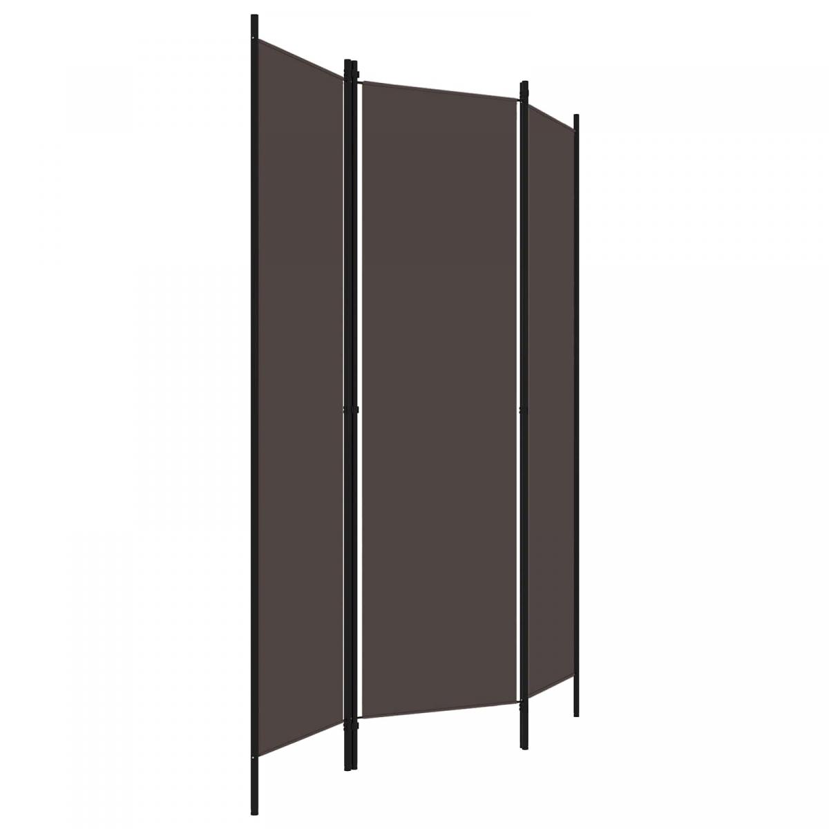 Biombo divisor de 3 paneles gris antracita 150x180 cm