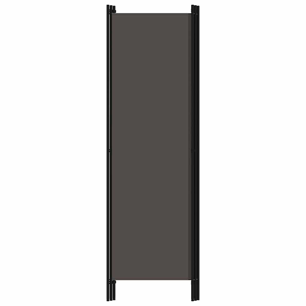 Biombo divisor de 3 paneles gris antracita 120x180 cm