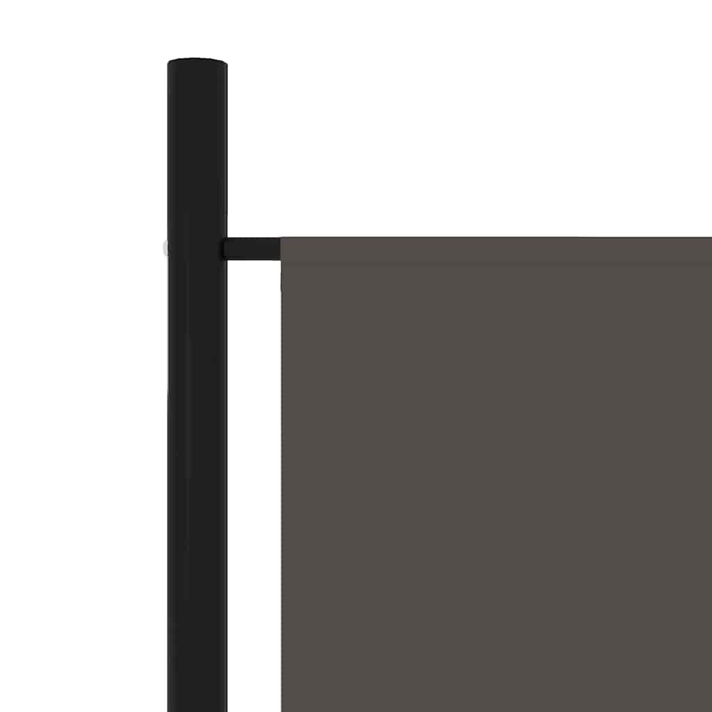 Biombo divisor de 3 paneles gris antracita 120x180 cm