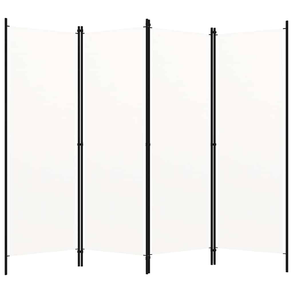 Biombo divisor de 4 paneles gris antracita 160x180 cm