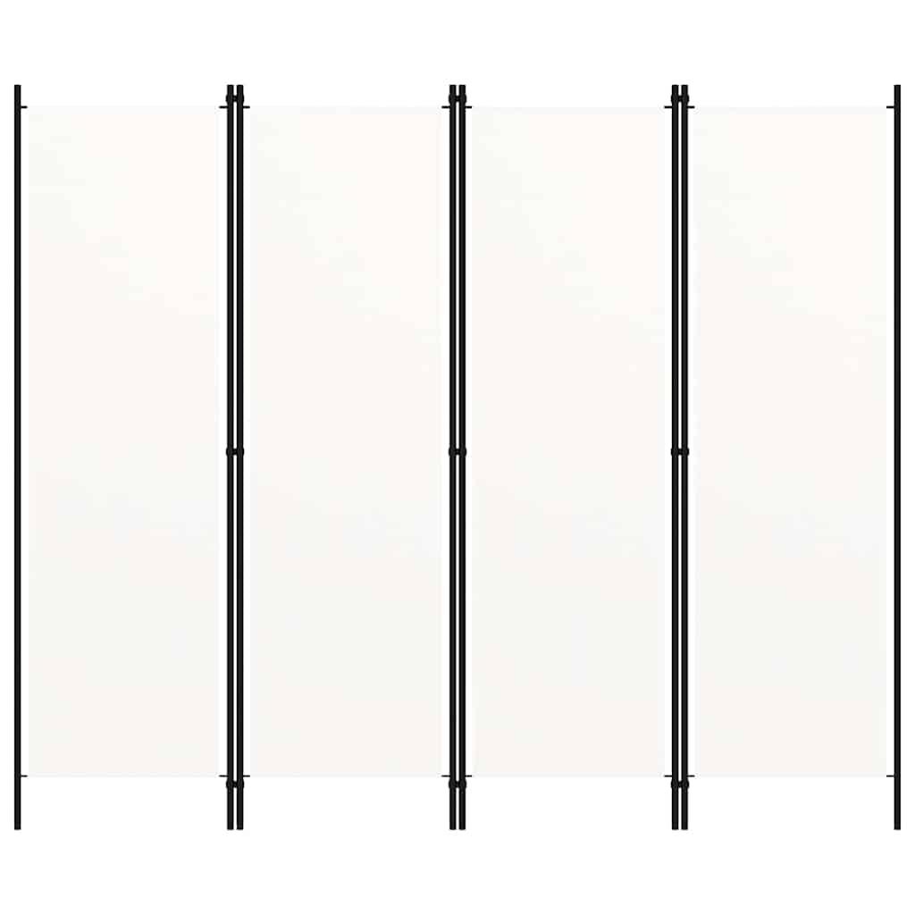 Biombo divisor de 4 paneles gris antracita 160x180 cm