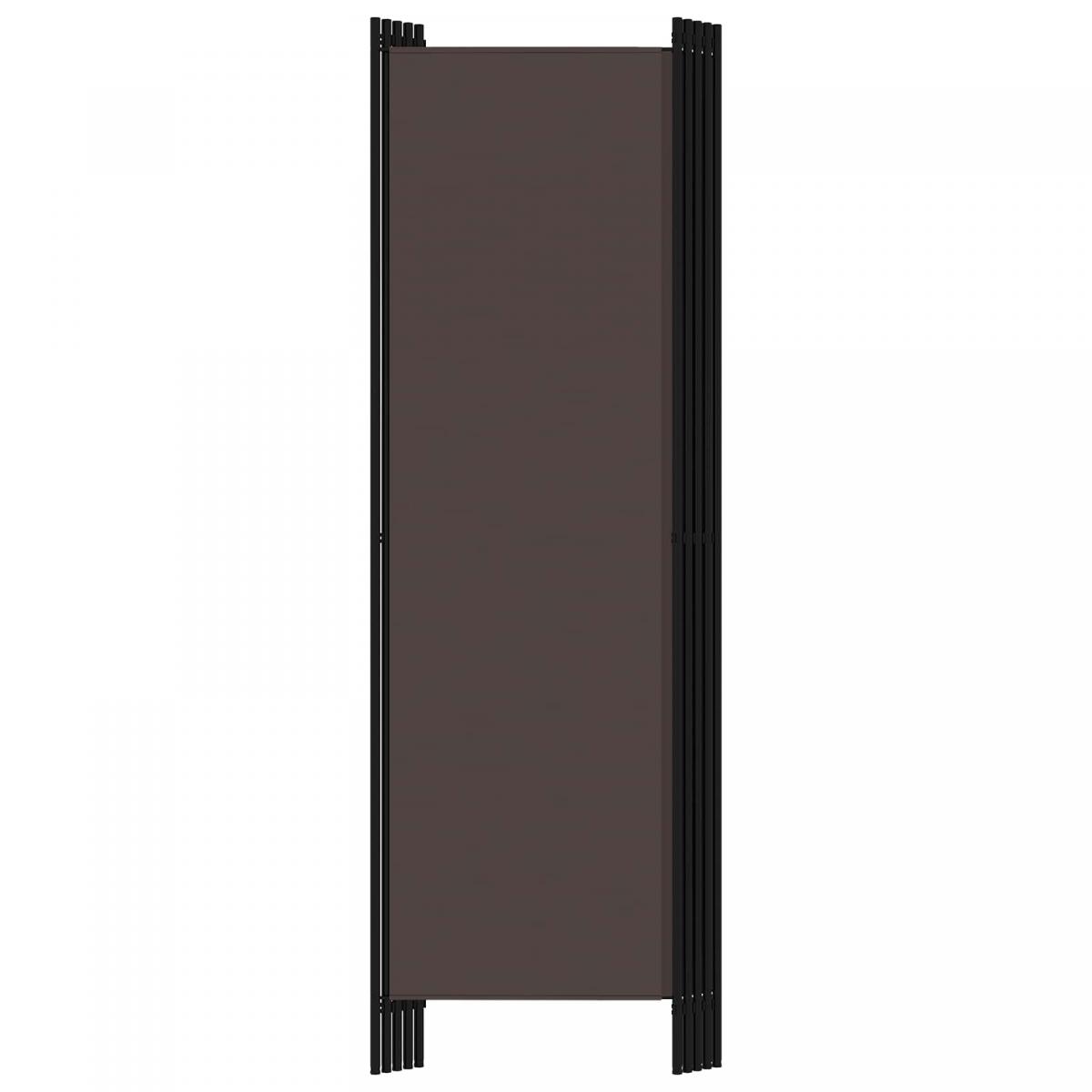 Biombo divisor de 5 paneles gris antracita 250x180 cm