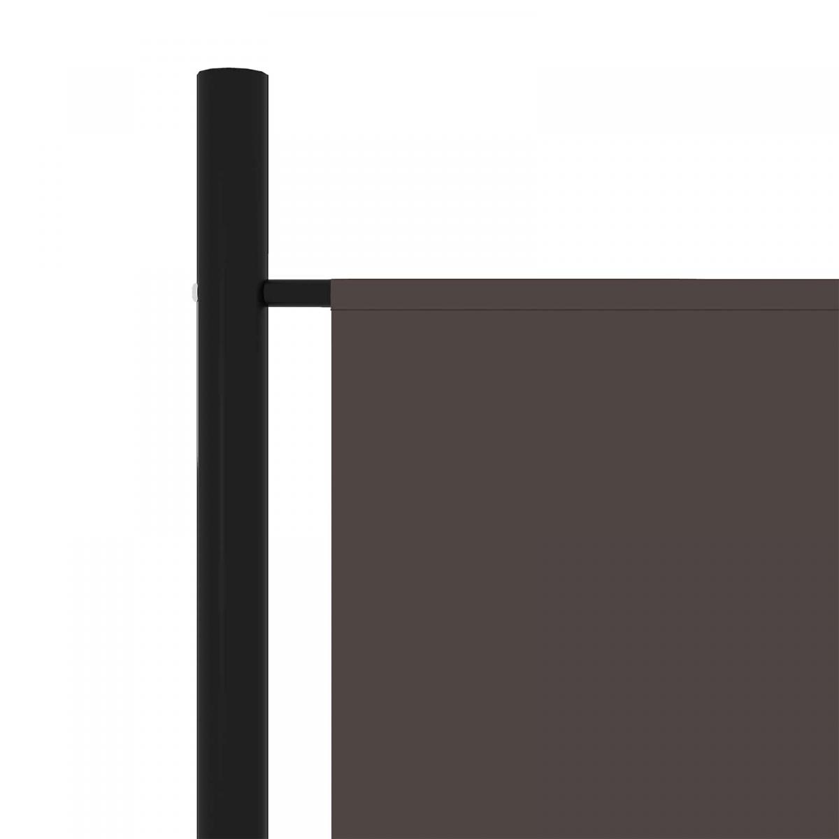 Biombo divisor de 5 paneles gris antracita 250x180 cm
