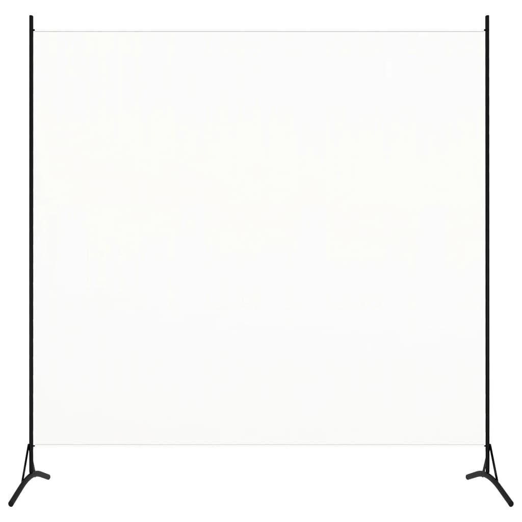 Biombo divisor de tela blanco 175x180 cm