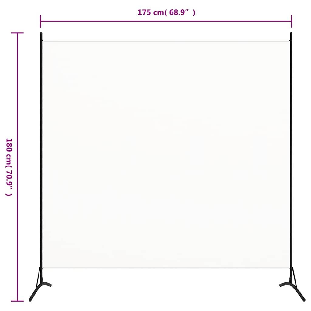 Biombo divisor de tela blanco 175x180 cm