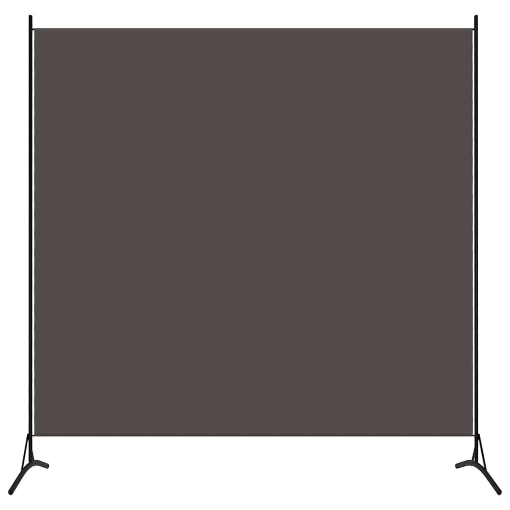 Biombo de tela gris antracita 175x180 cm