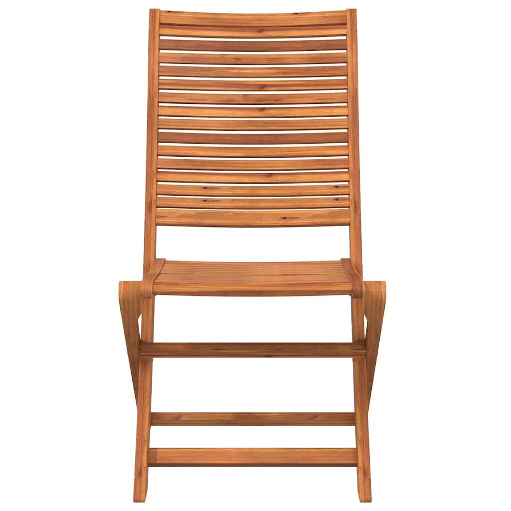 Sillas plegables, 8 unidades, 54,5 x 61,5 x 86,5 cm, madera maciza de acacia