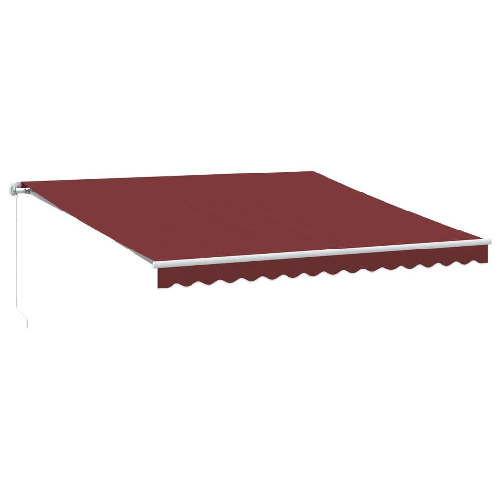 Toldo retráctil manual gris antracita y blanco 400x350 cm