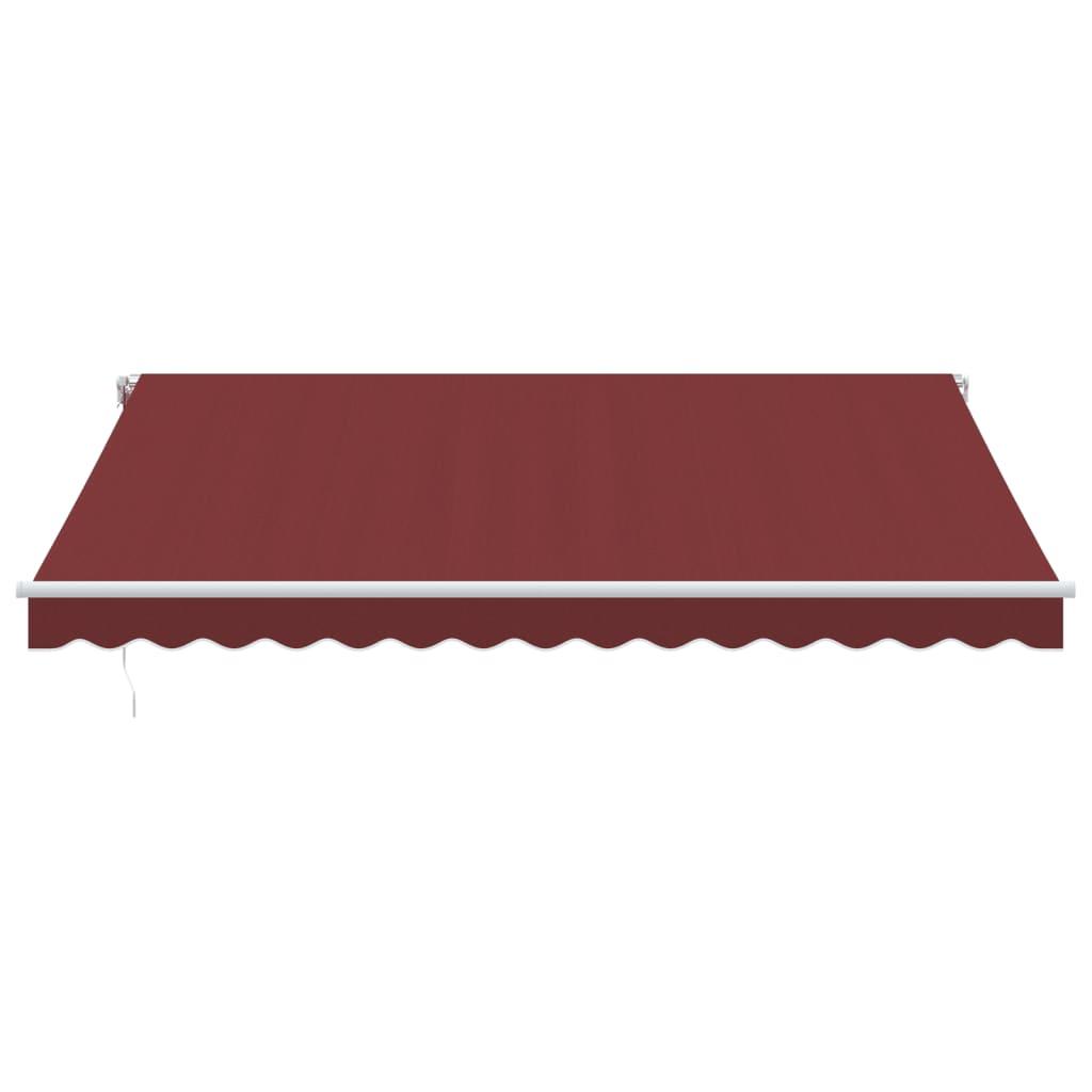 Toldo retráctil manual gris antracita y blanco 400x350 cm