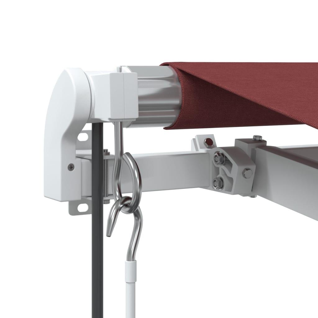 Toldo retráctil automático gris antracita y blanco 400x300 cm