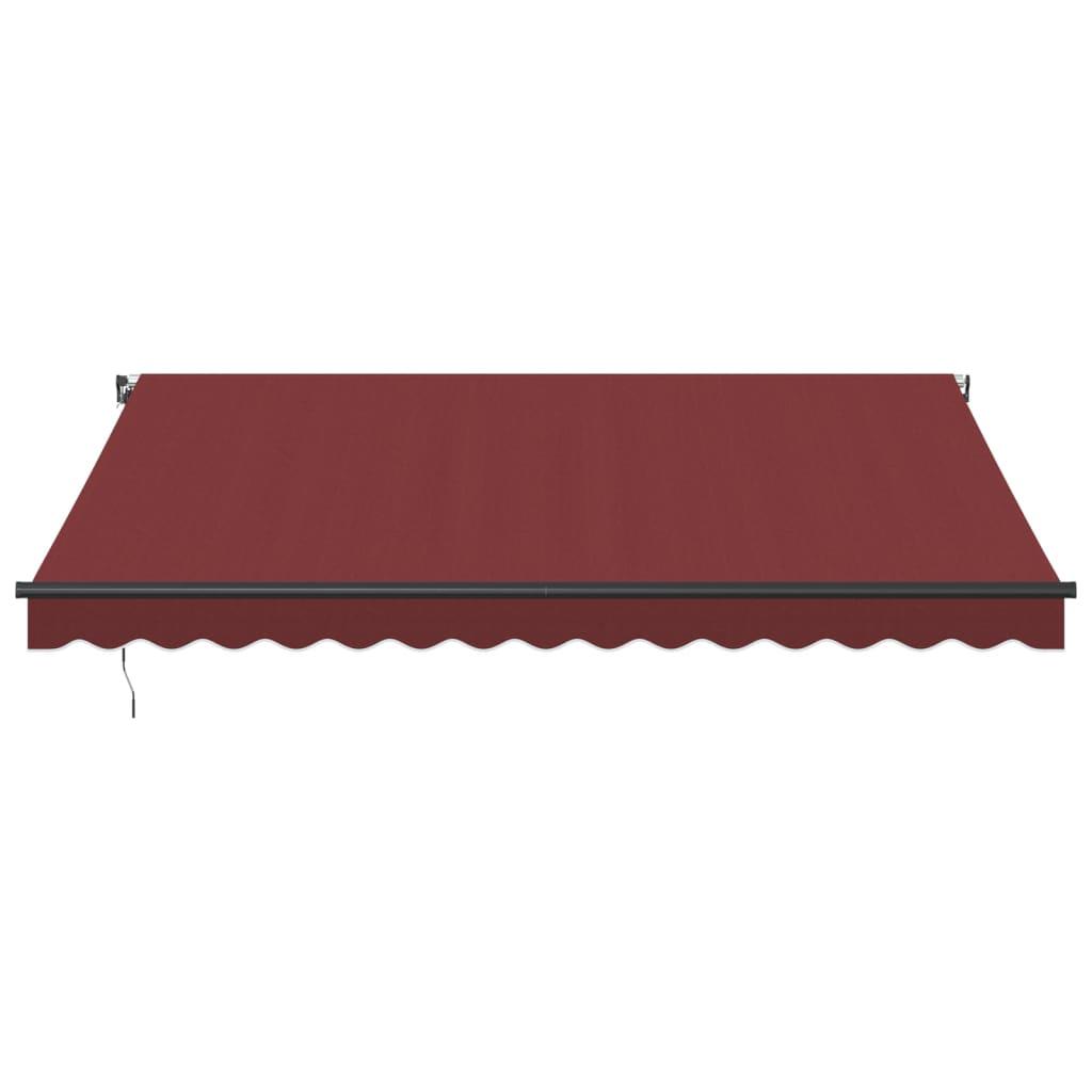 Toldo retráctil manual gris antracita y blanco 400x350 cm