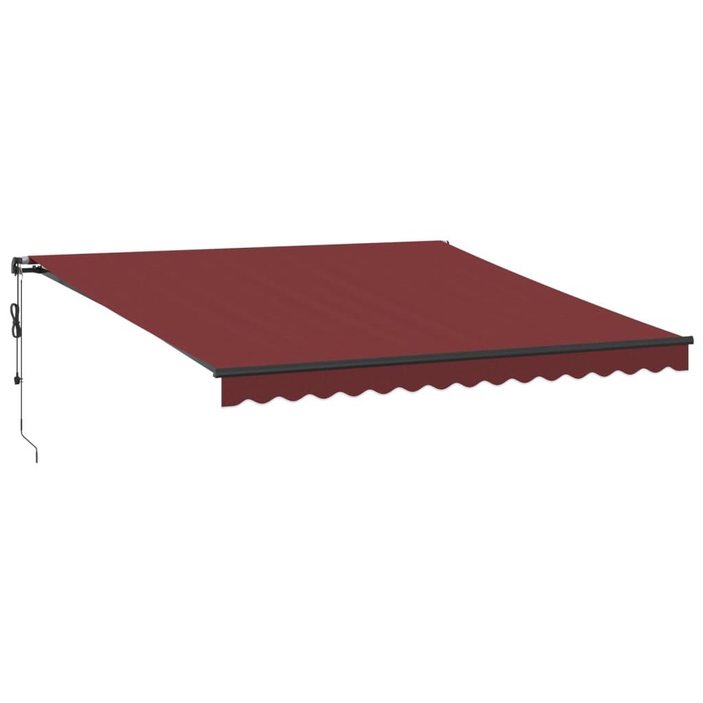 Toldo retráctil Gris claro y blanco. 400 x 350 cm Poliéster