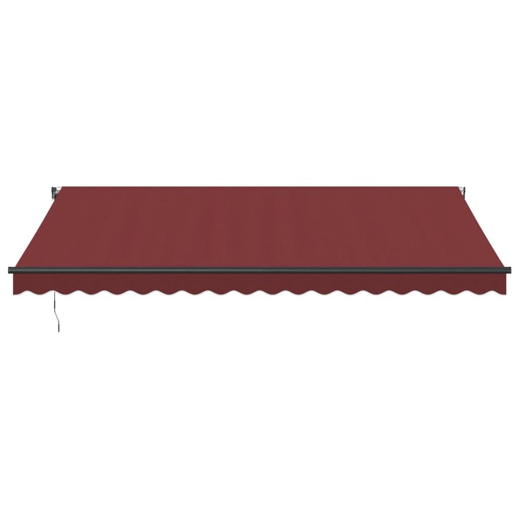 Toldo retráctil automático gris antracita y blanco 300x250 cm