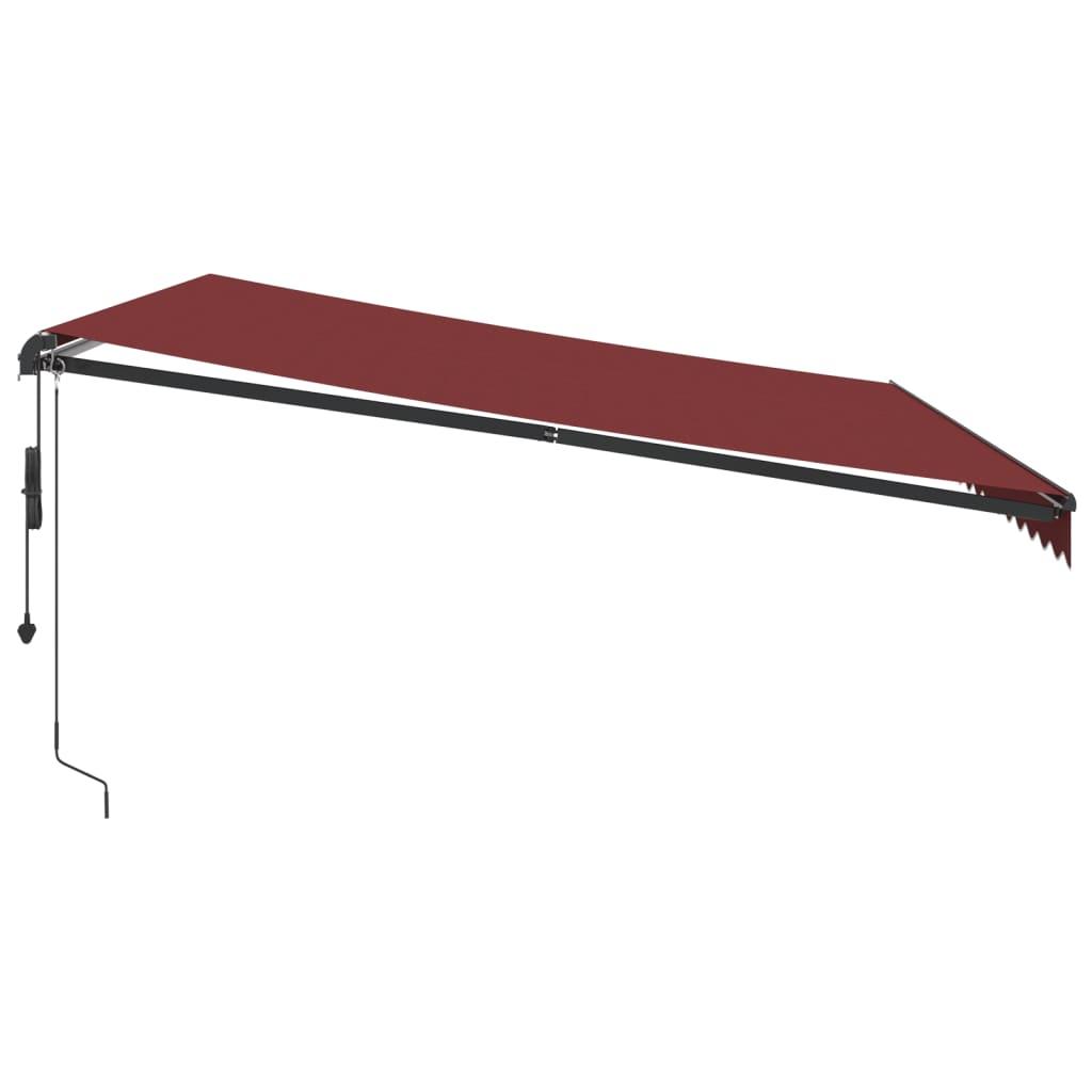 Toldo retráctil automático gris antracita y blanco 300x250 cm