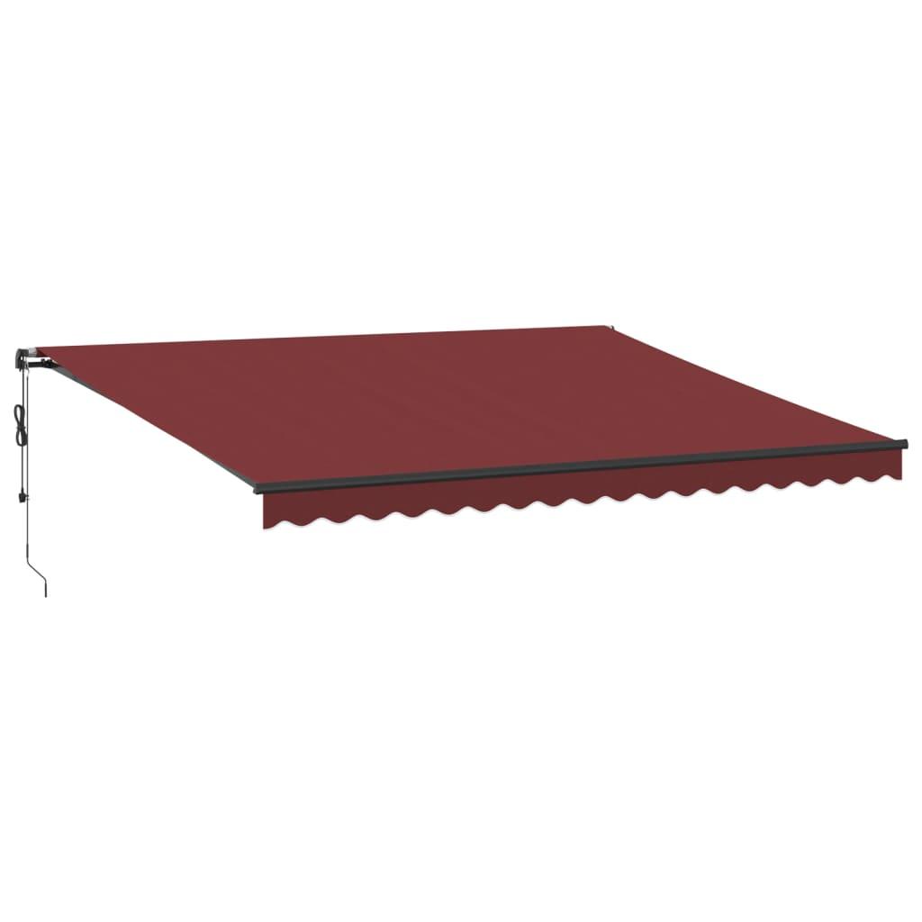 Toldo retráctil automático con LEDs