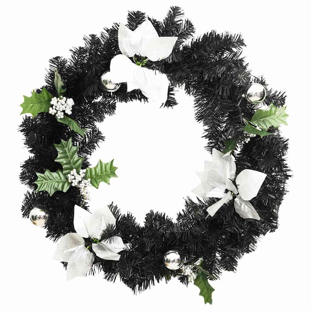 Corona de Navidad con luces LED PVC