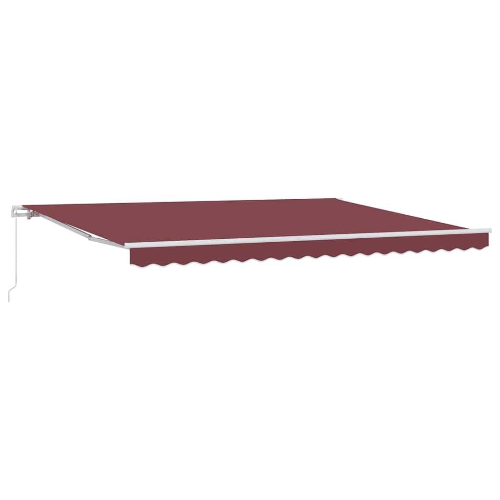 Toldo retráctil manual gris antracita y blanco 450x300 cm