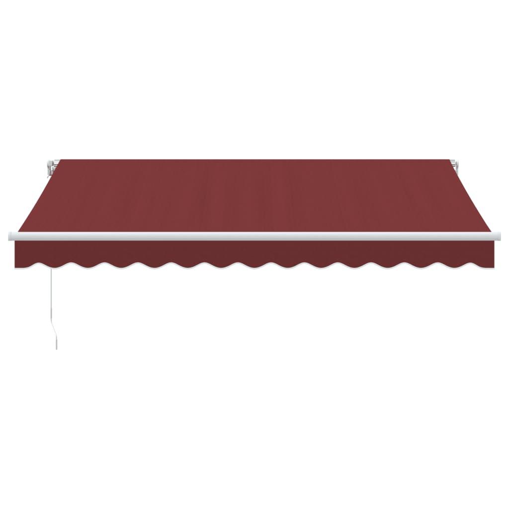 Toldo retráctil manual gris antracita y blanco 350x250 cm