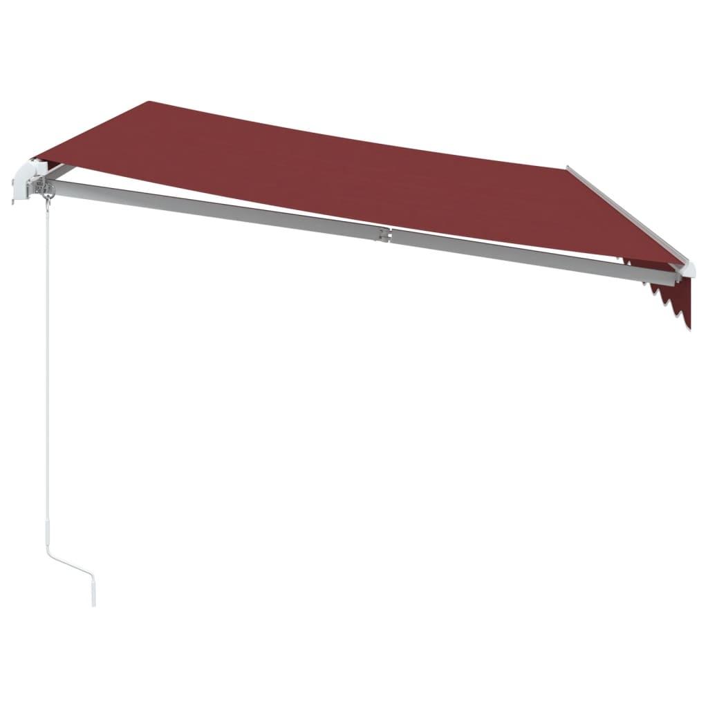 Toldo retráctil manual gris antracita y blanco 350x250 cm