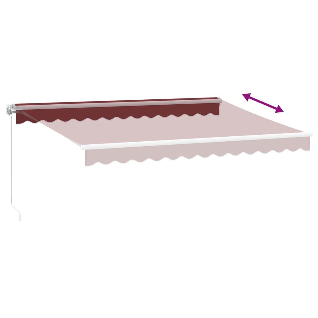 Toldo retráctil manual gris antracita y blanco 350x250 cm