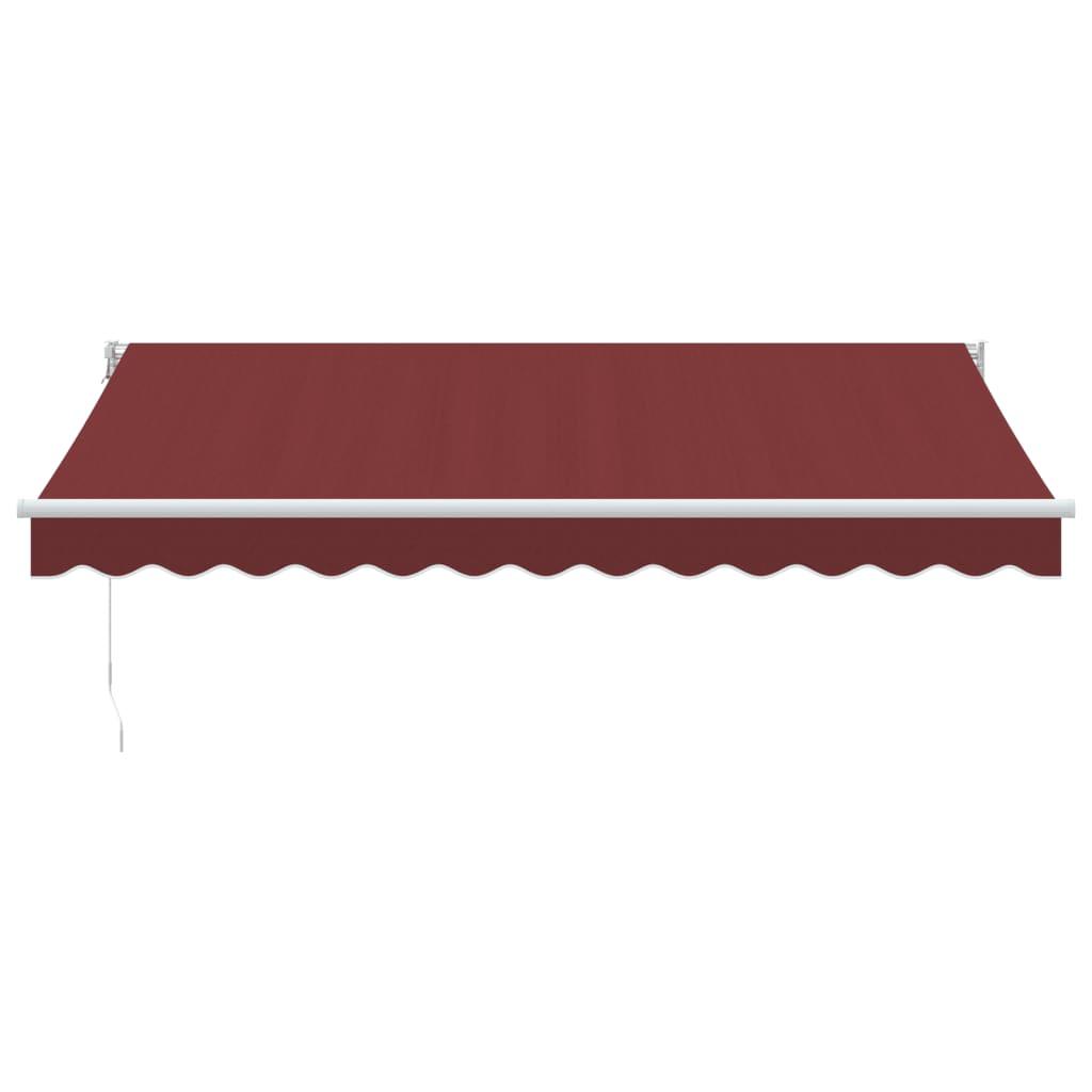 Toldo retráctil manual gris antracita y blanco 350x250 cm