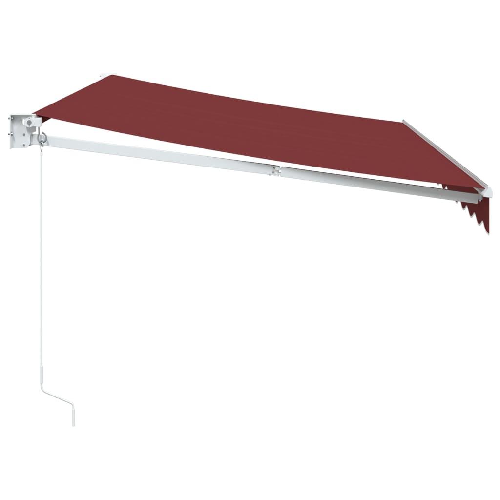 Toldo retráctil manual gris antracita y blanco 350x250 cm
