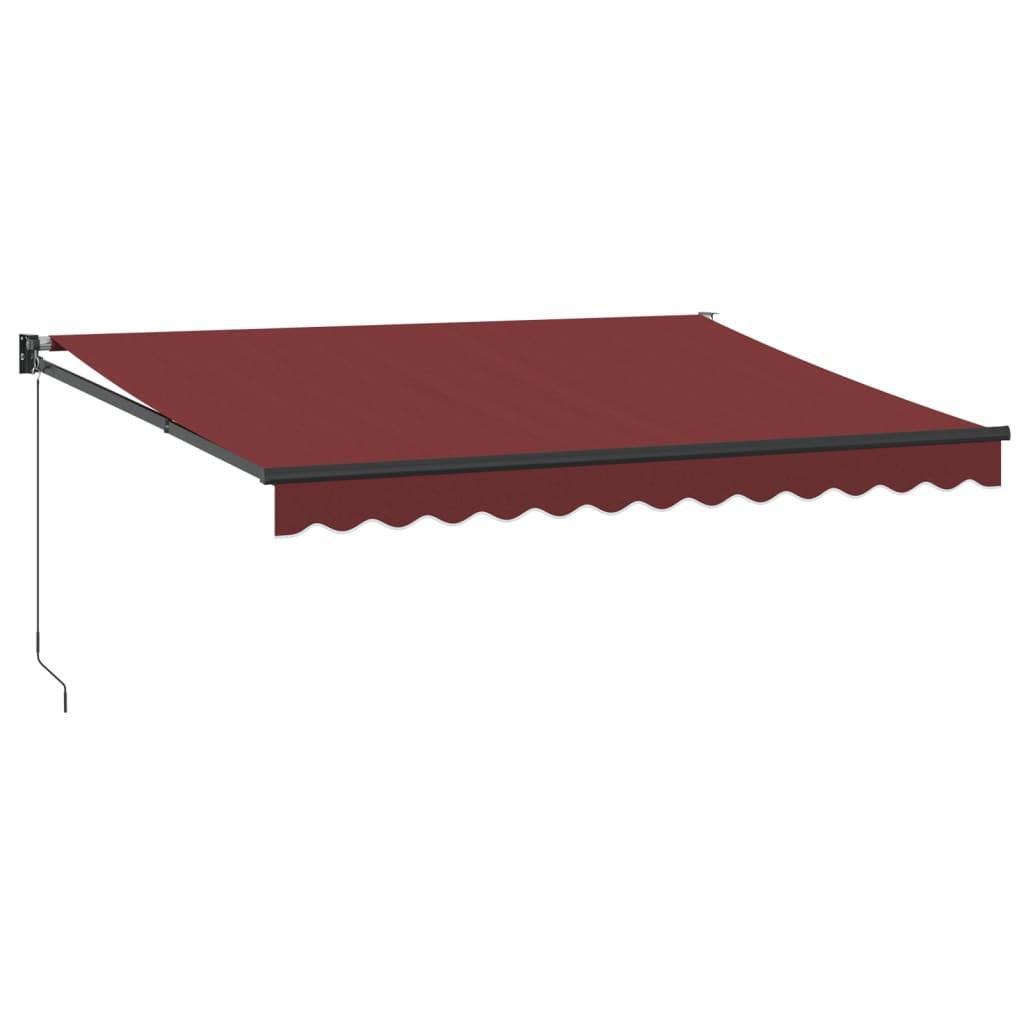 Toldo retráctil manual gris antracita y blanco 350x250 cm
