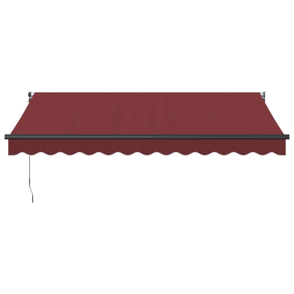 Toldo retráctil manual gris antracita y blanco 350x250 cm