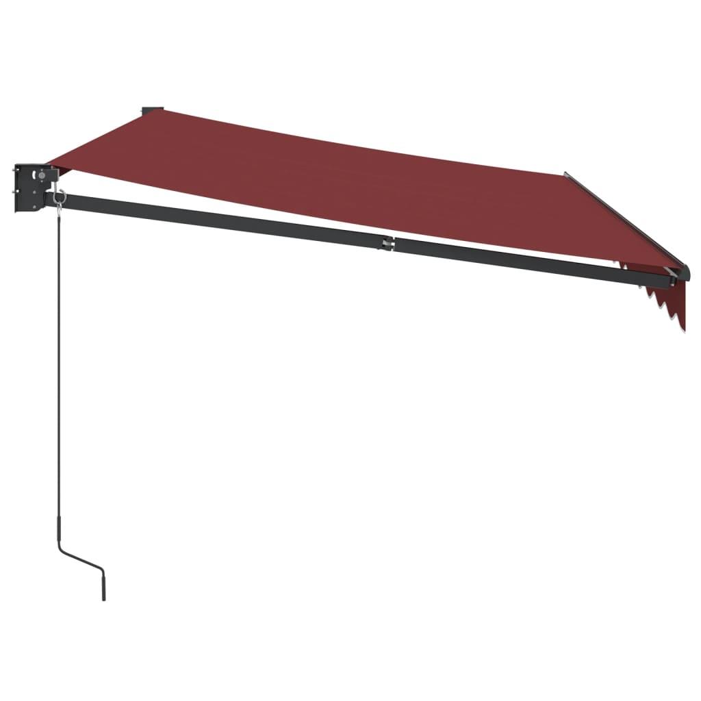 Toldo retráctil manual gris antracita y blanco 350x250 cm
