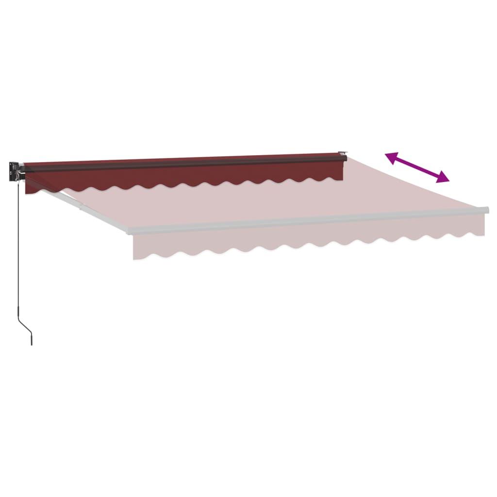 Toldo retráctil manual gris antracita y blanco 350x250 cm