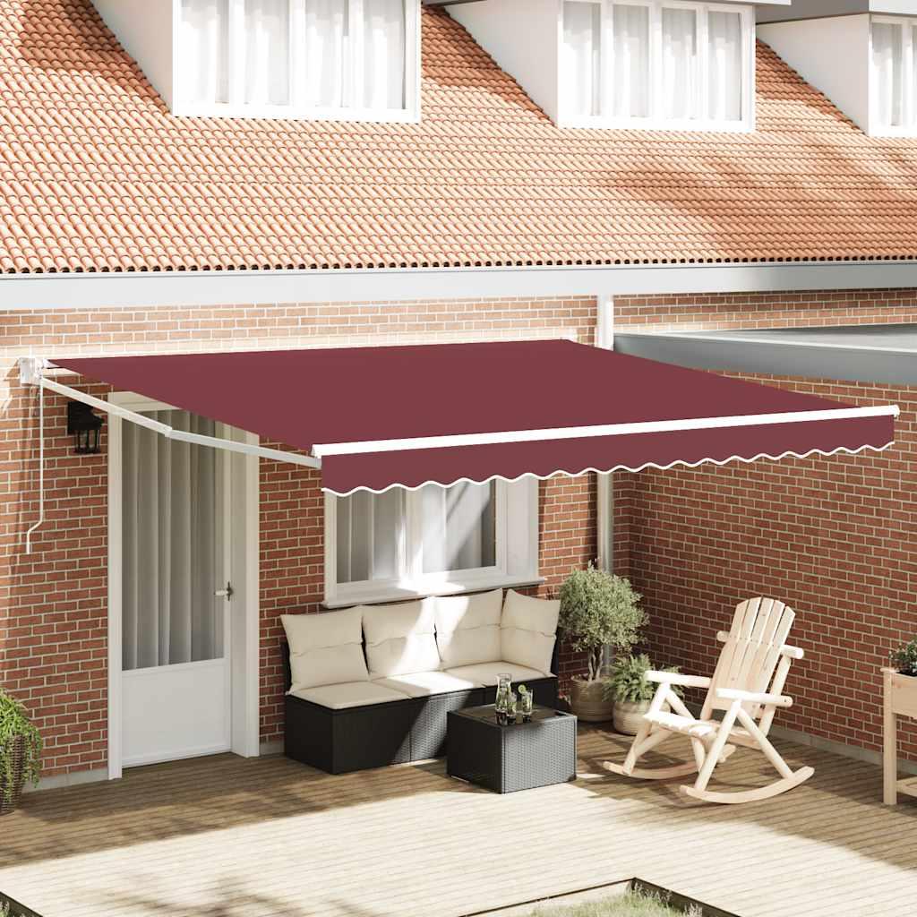 Toldo retráctil Amarillo y Blanco con Marco Antracita 3 x 2,5 m