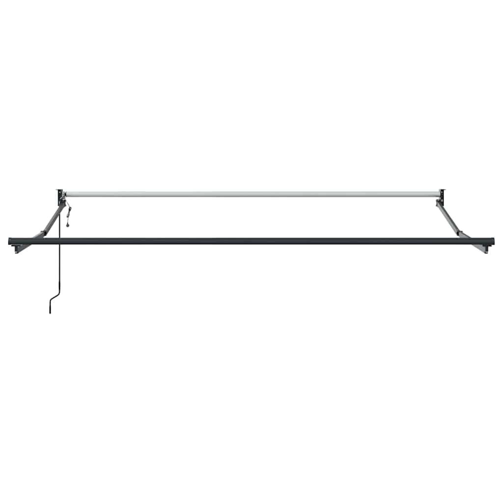 Toldo retráctil Amarillo y Blanco con Marco Antracita 3 x 2,5 m