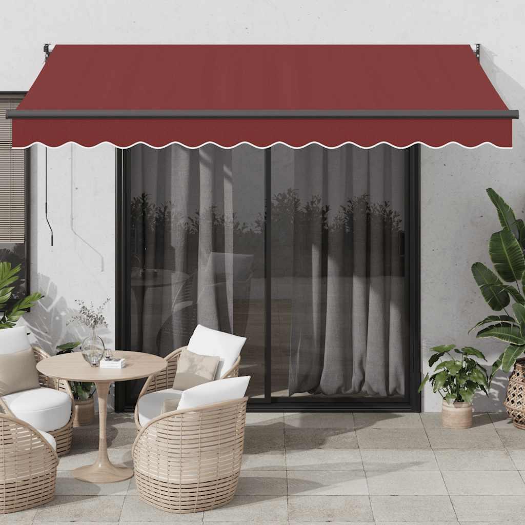 Toldo retráctil Amarillo y Blanco con Marco Antracita 3 x 2,5 m