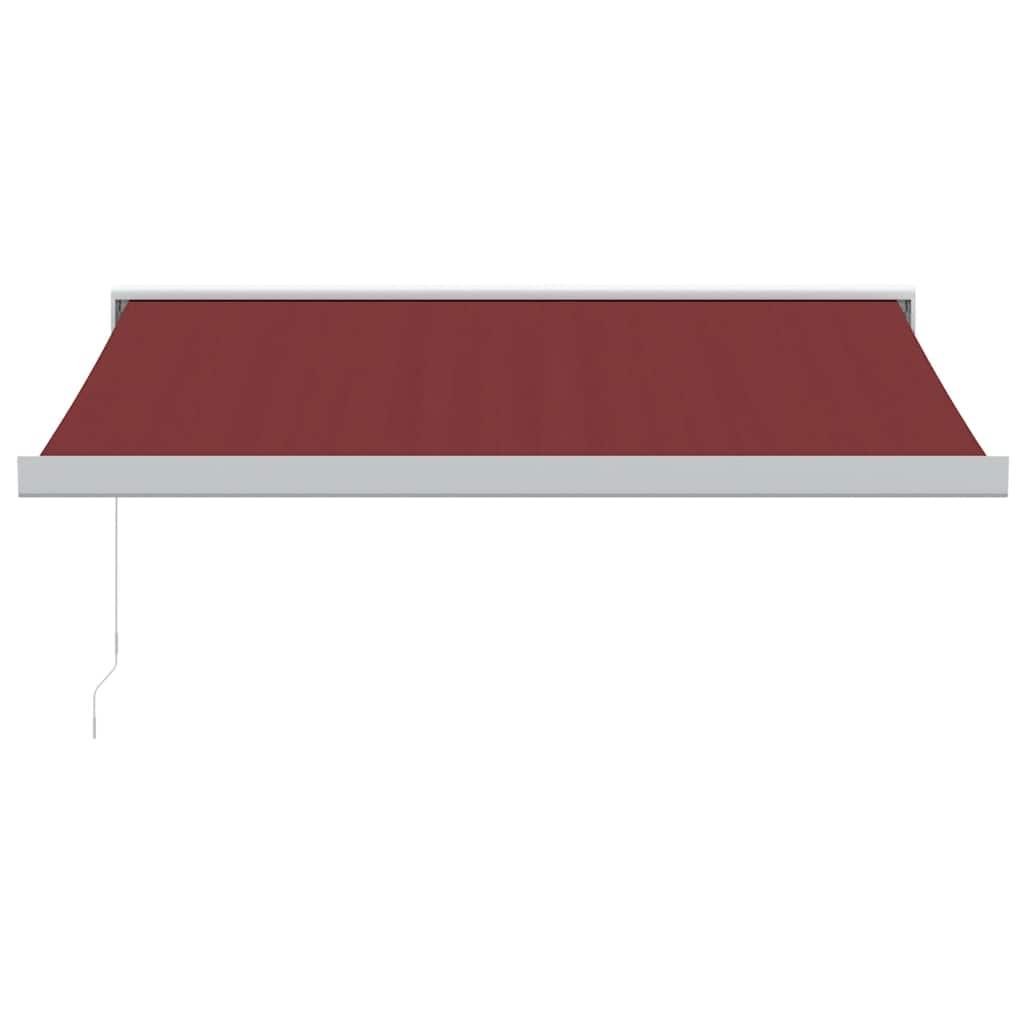 Toldo retráctil manual gris antracita y blanco 350x250 cm