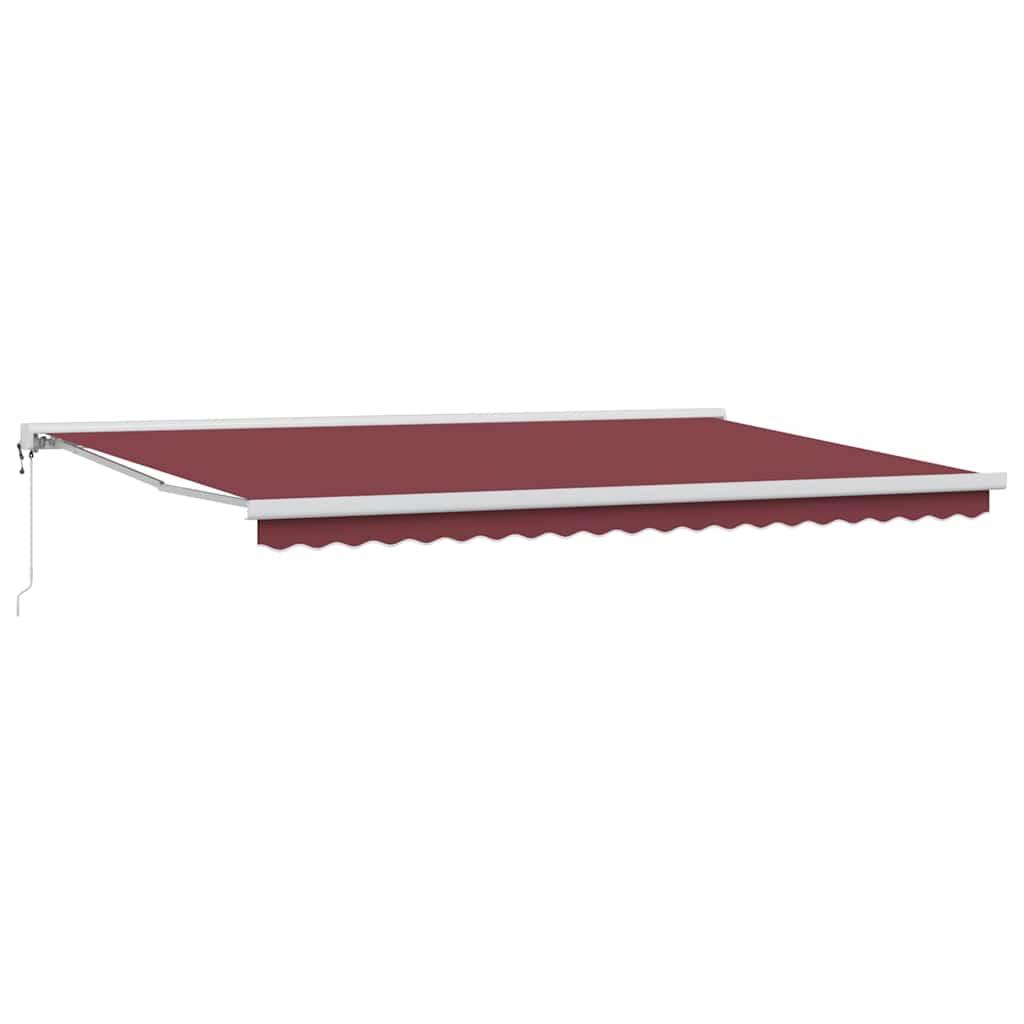 Toldo retráctil Verde y blanco 300 x 250 x 165 cm Tela y Metal