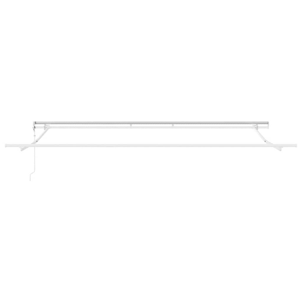 Toldo retráctil automático gris antracita y blanco 500x350 cm
