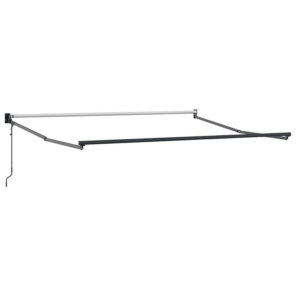 Toldo retráctil Amarillo y Blanco con Marco Antracita 3 x 2,5 m