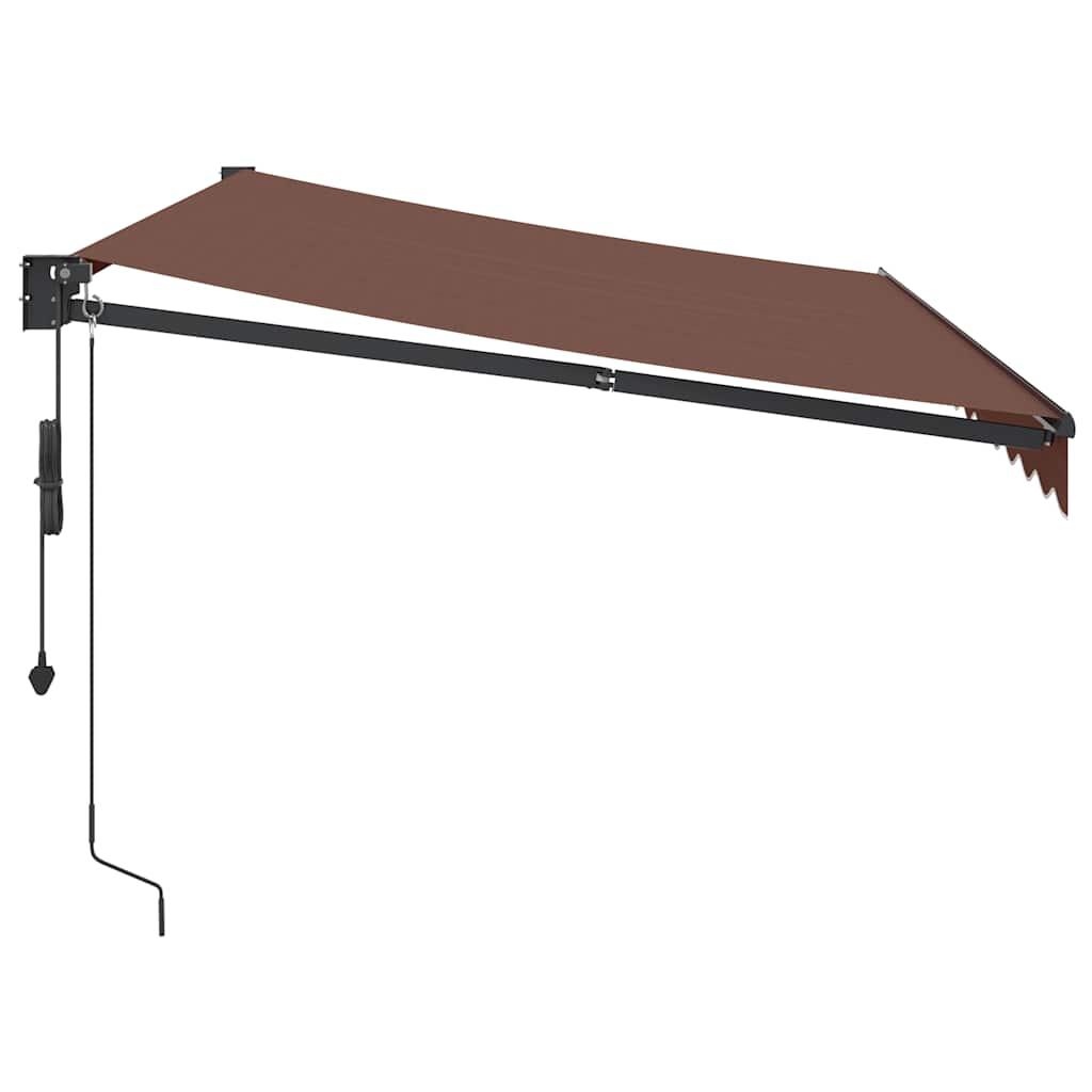 Toldo retráctil Amarillo y Blanco con Marco Antracita 3 x 2,5 m