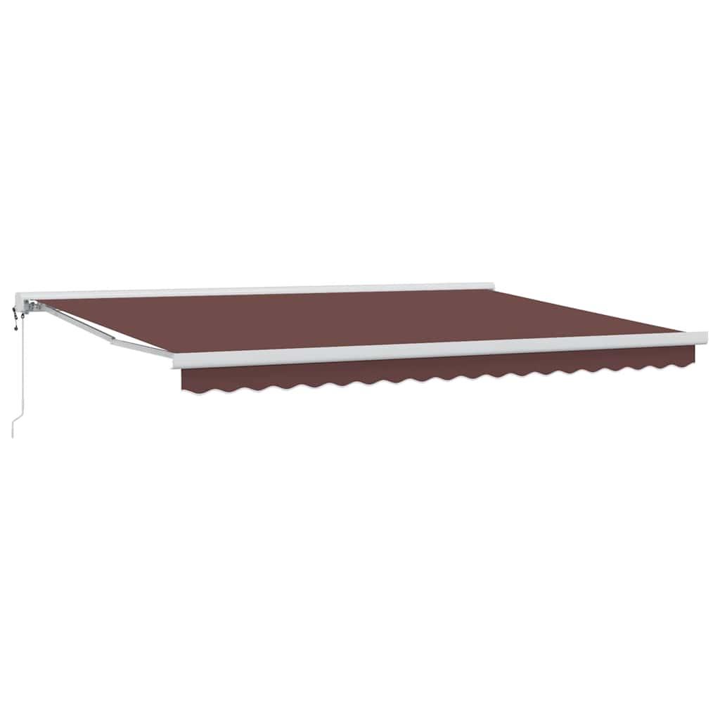 Toldo retráctil Verde y blanco 300 x 250 x 165 cm Tela y Metal
