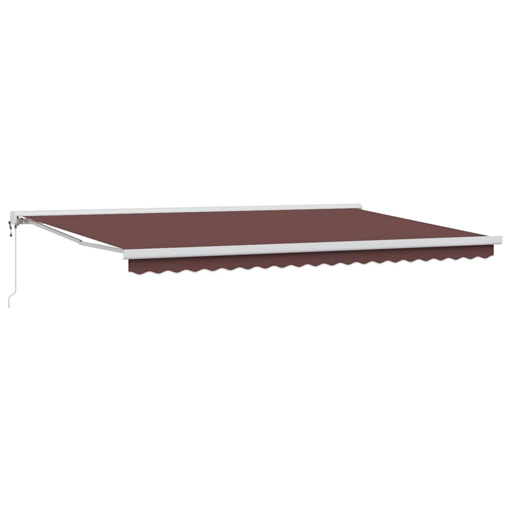 Toldo retráctil Verde y blanco 300 x 250 x 165 cm Tela y Metal