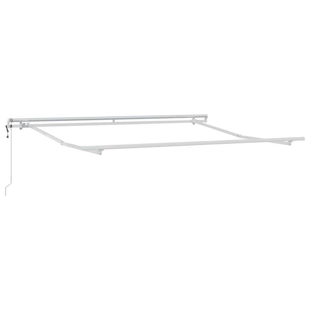 Toldo retráctil automático gris antracita y blanco 300x250 cm