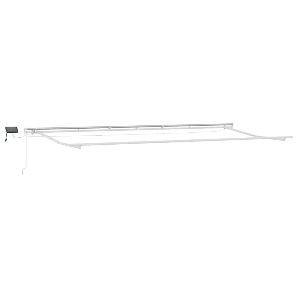 Toldo retráctil manual con luces LED