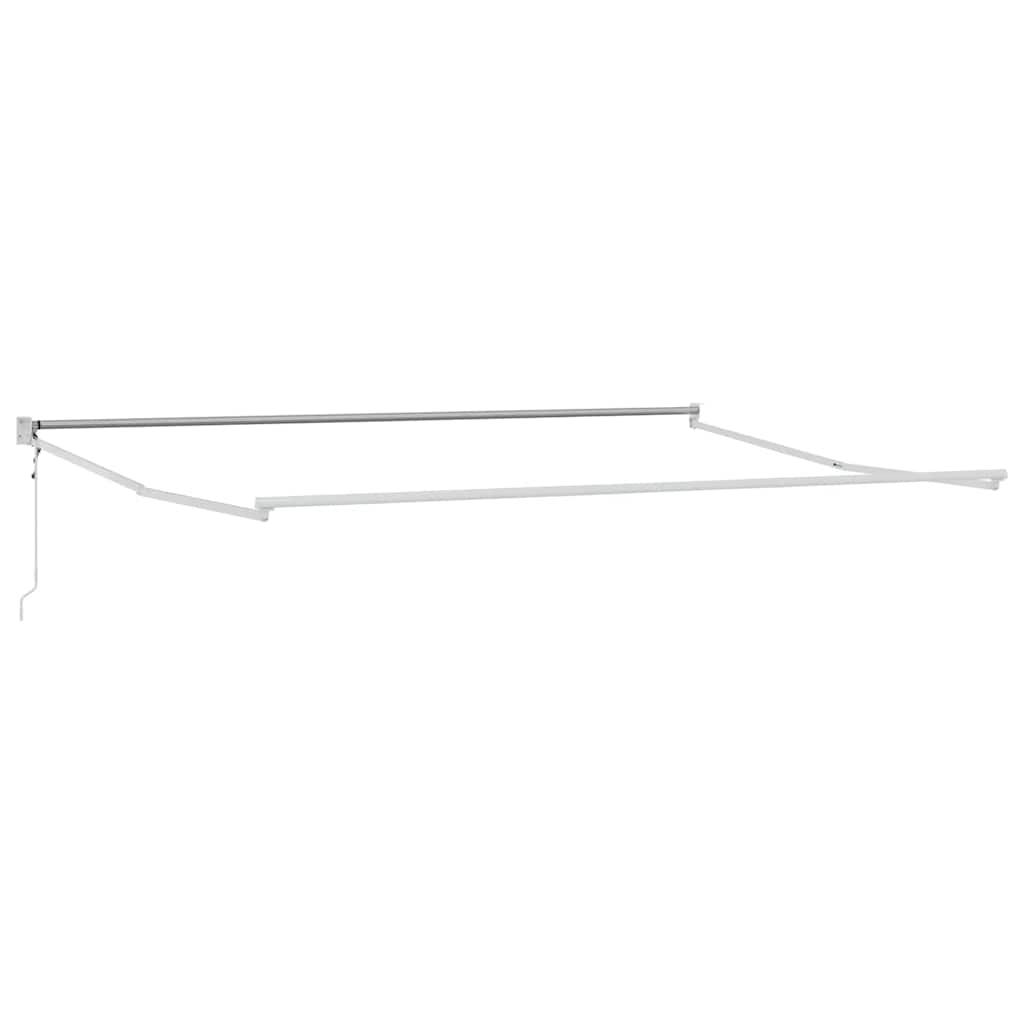Toldo retráctil Amarillo y Blanco con Marco Antracita 4,5 x 3 m