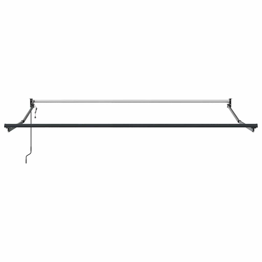 Toldo retráctil Amarillo y Blanco con Marco Antracita 4,5 x 3 m